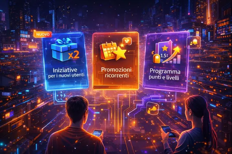 Tipologie di bonus disponibili su WildTokyo