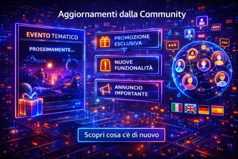 Aggiornamenti dalla community