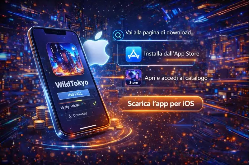 Installazione dell’app WildTokyo su iOS