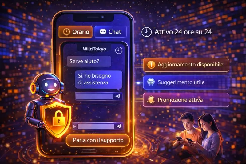 Assistenza integrata nell’app WildTokyo