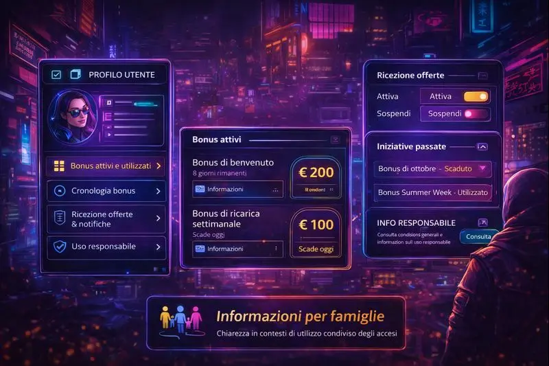Gestione bonus WildTokyo